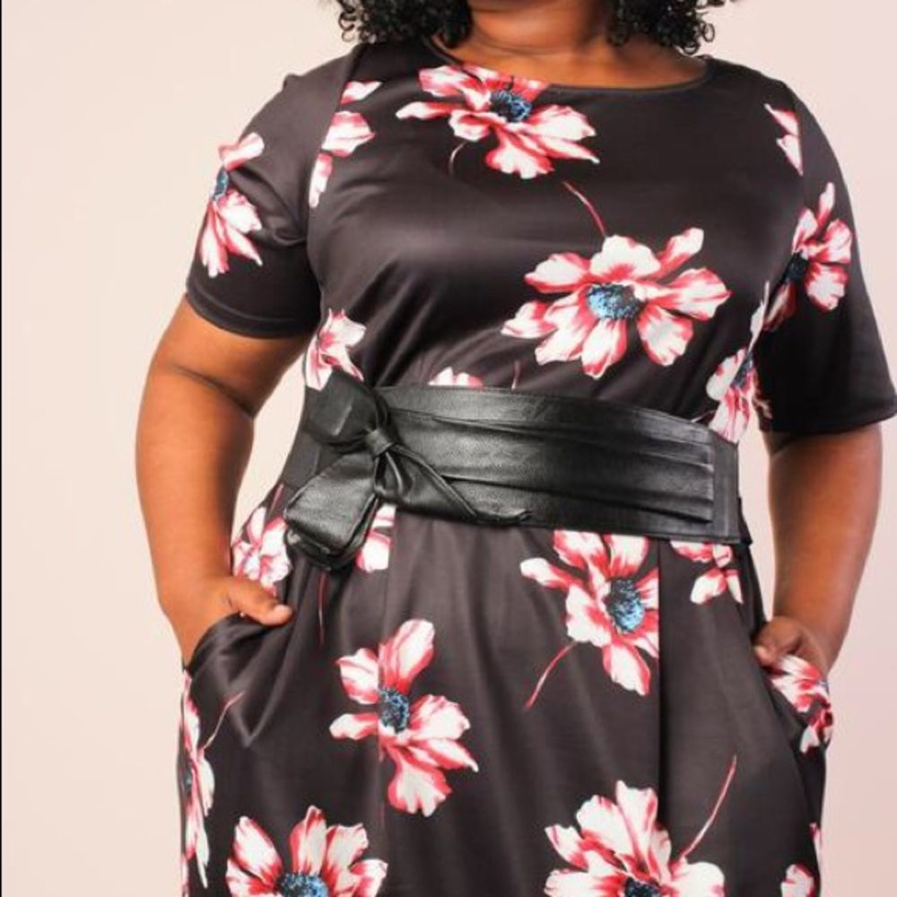 Asian-inspired Floral Dress